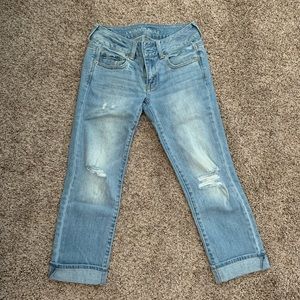 American Eagle artist crop stretch Capri